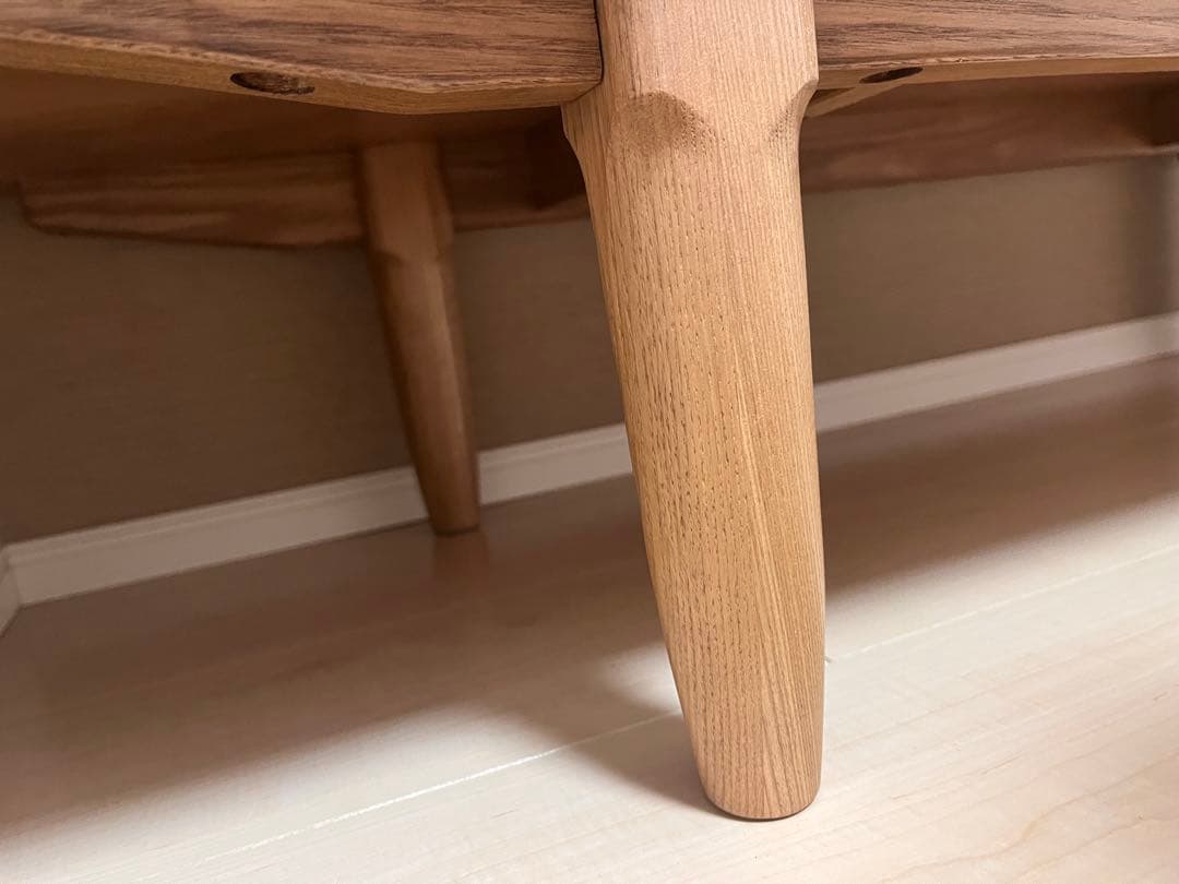 FALT 木製リビングボード サイドボード 収納 無垢材 幅120cm