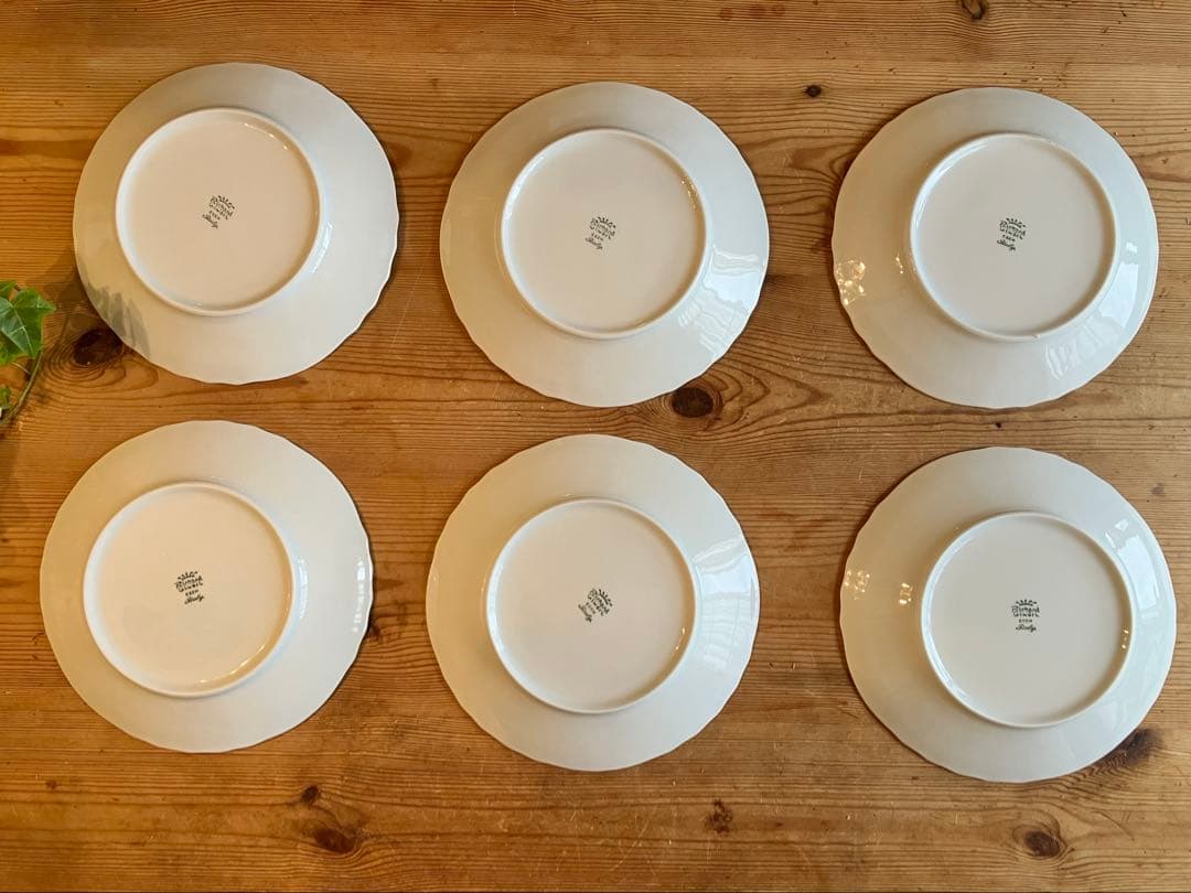 ジノリベッキオホワイト　20デザートプレート×6