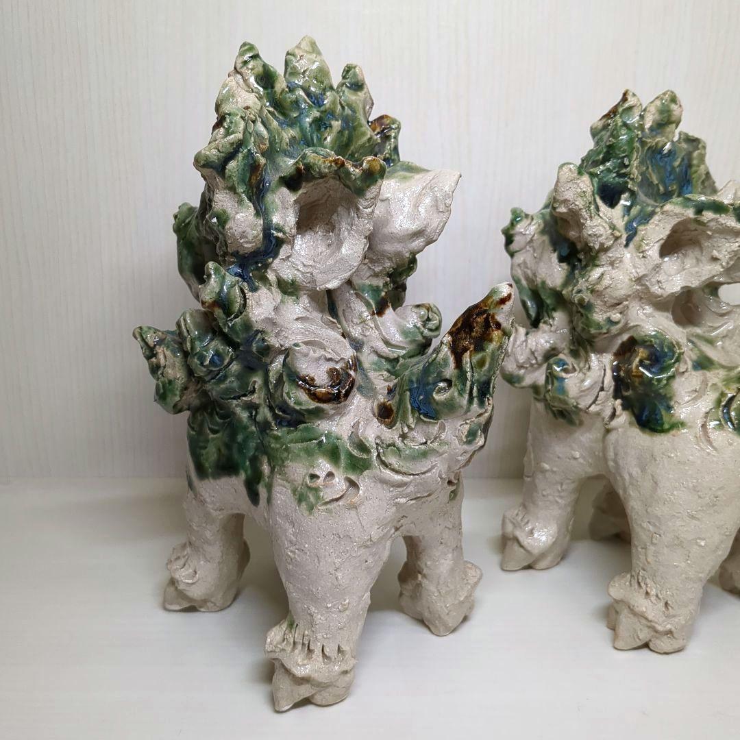 やちむん　手造り　ペア　シーサー　獅子　魔除け　縁起物