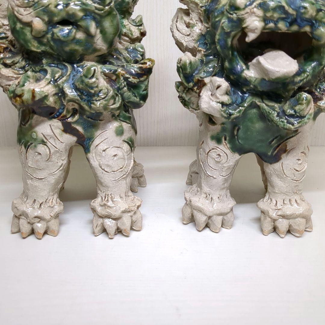 やちむん　手造り　ペア　シーサー　獅子　魔除け　縁起物