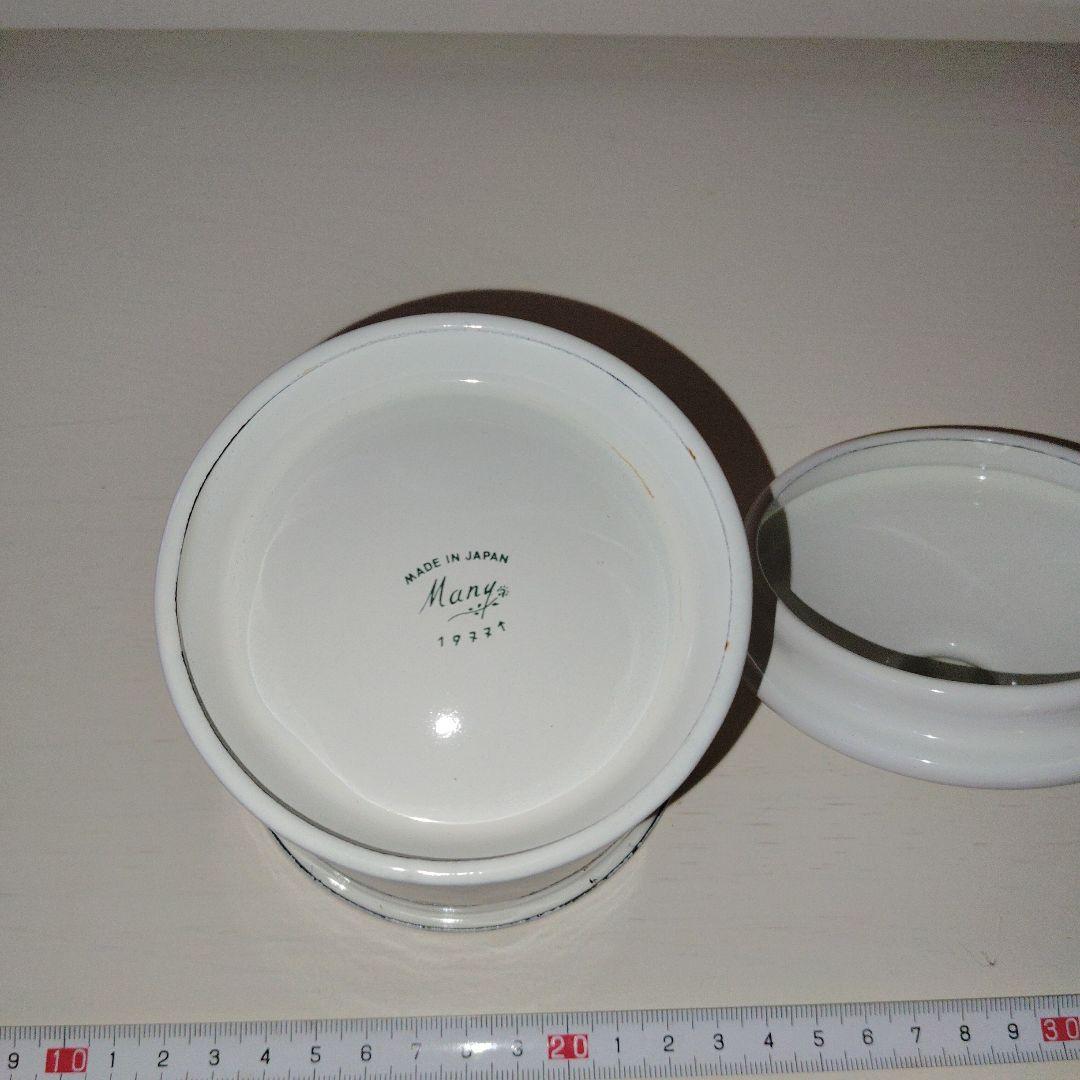 マニーローズ　 形がかわいいホーローキャニスター2個セット