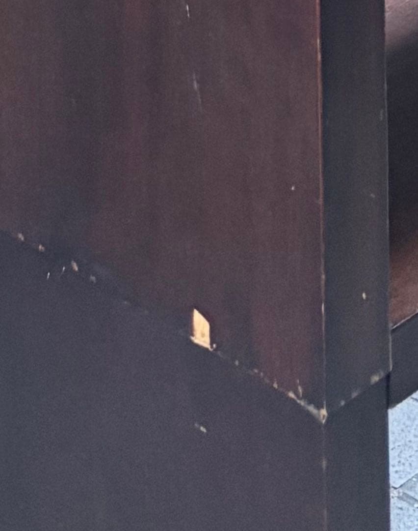 ダークブラウン オープンシェルフ レコード棚