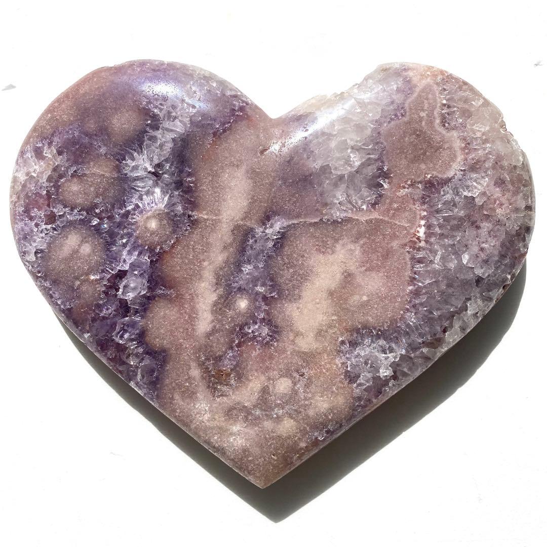 ★★★破格 最終特価【 特大 ピンクアメジスト 原石 ハート 1.54kg