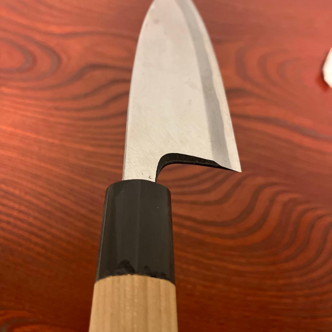 釜浅商店　出刃包丁 安来鋼白紙　150ｍｍ