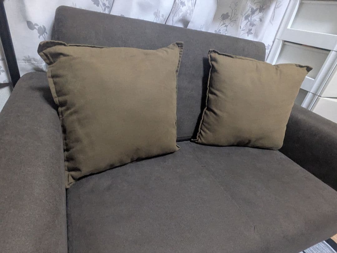 ファブリックソファベッド 2人掛け