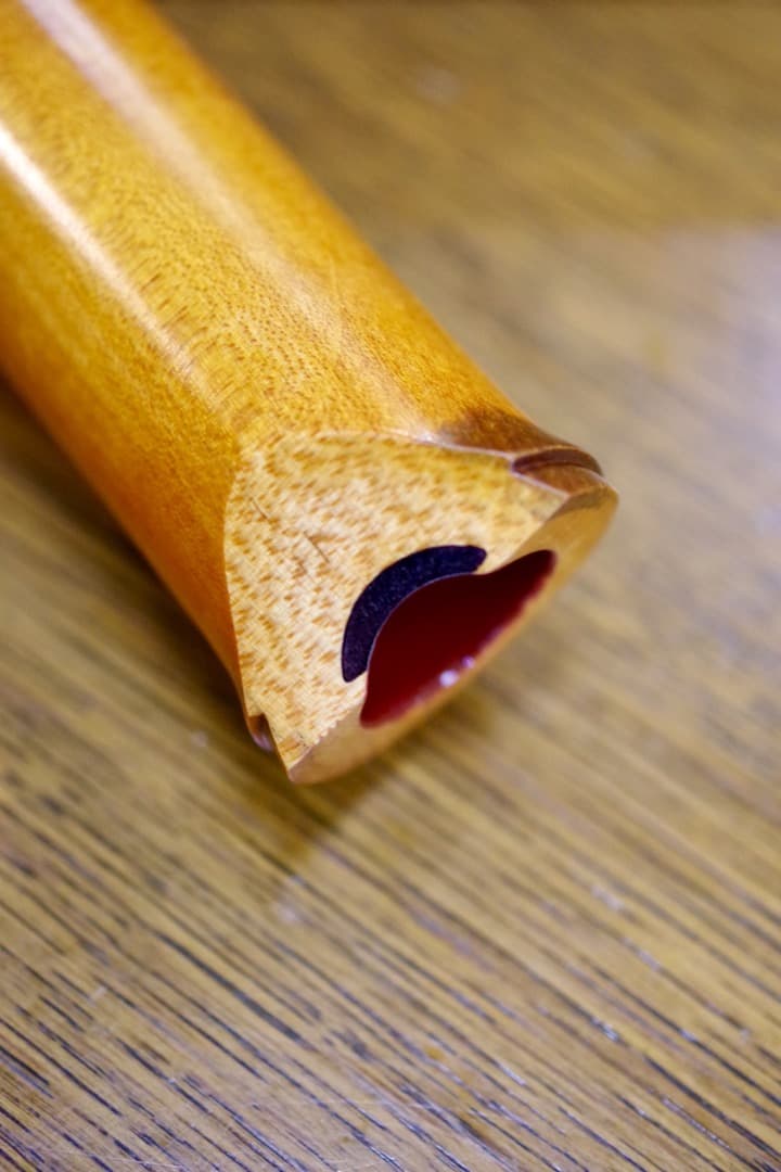 銘木 琴風尺八 琴古流　1尺8寸 楓　石高琴風監修