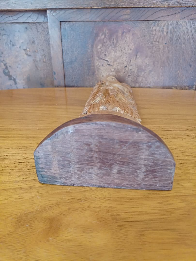 【仏像】弁財天　木彫　白檀　インド　仏教美術　骨董　アンティーク