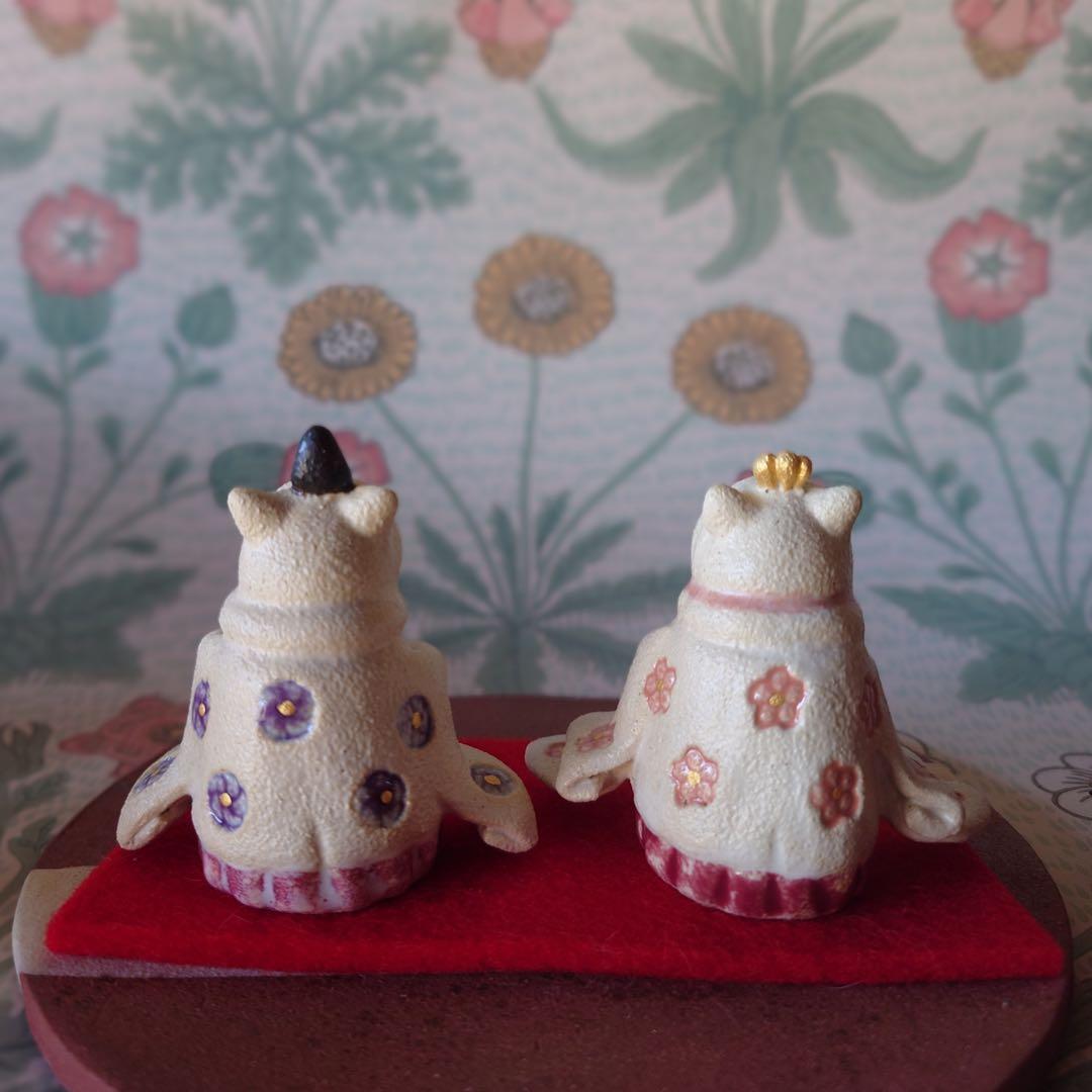 猫の日♡限定m(=✧ω✧=)m✧ ✧ ✧ 白猫♡白猫 猫ひな人形 小 - メルカリ