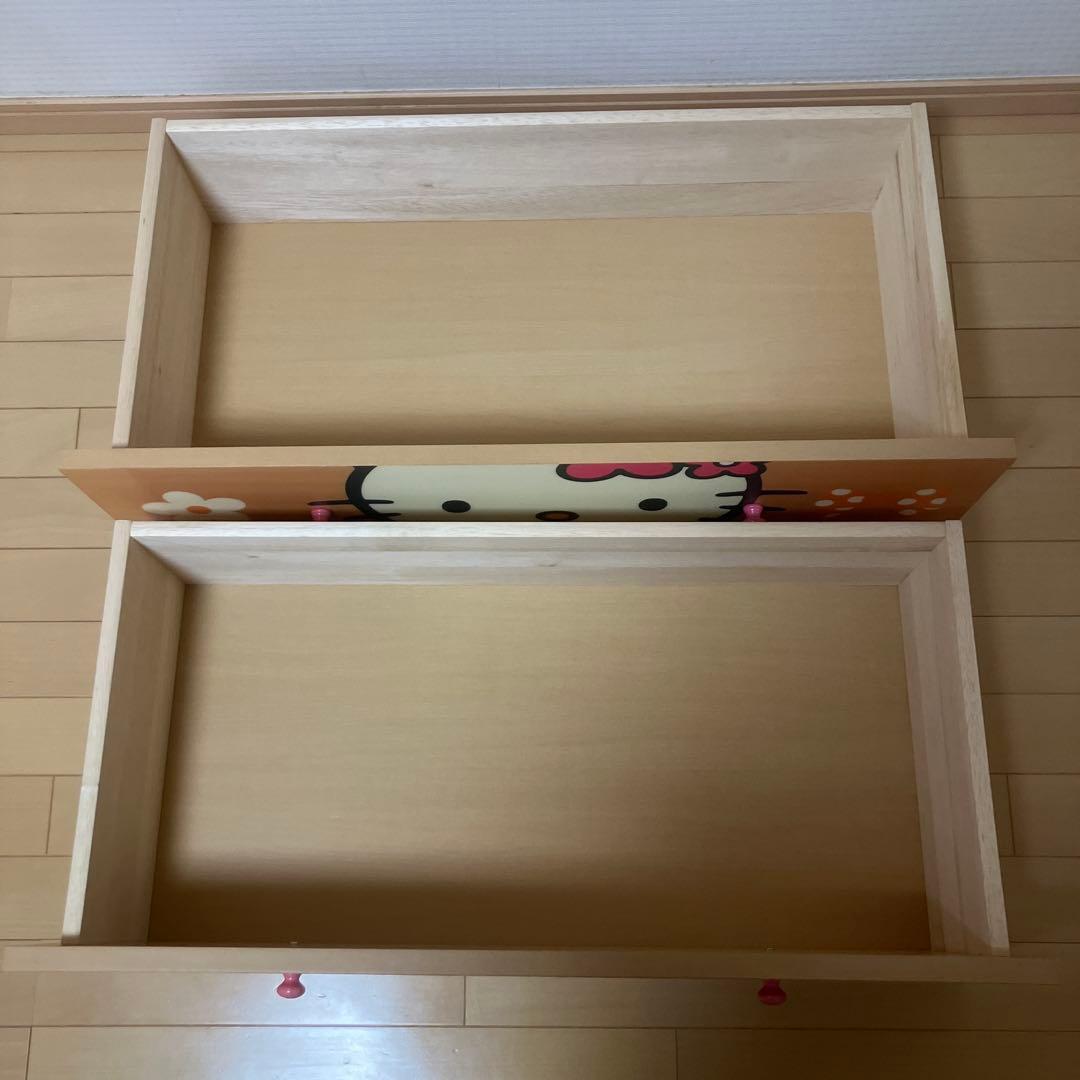 【超レア】ハローキティ 木製 4段チェスト