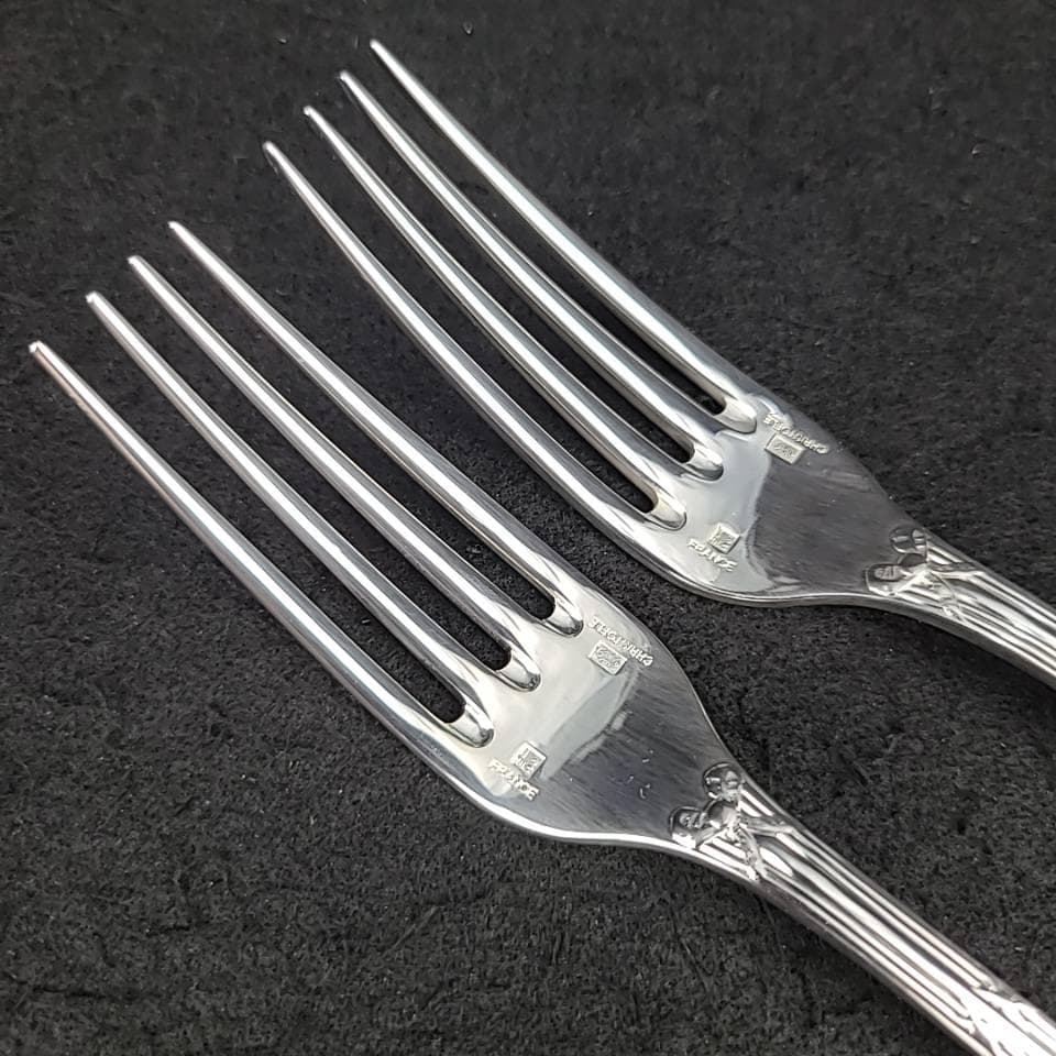 〇美品〇クリストフル　6本　リュバン ナイフ　フォーク　スプーン セット 箱つき