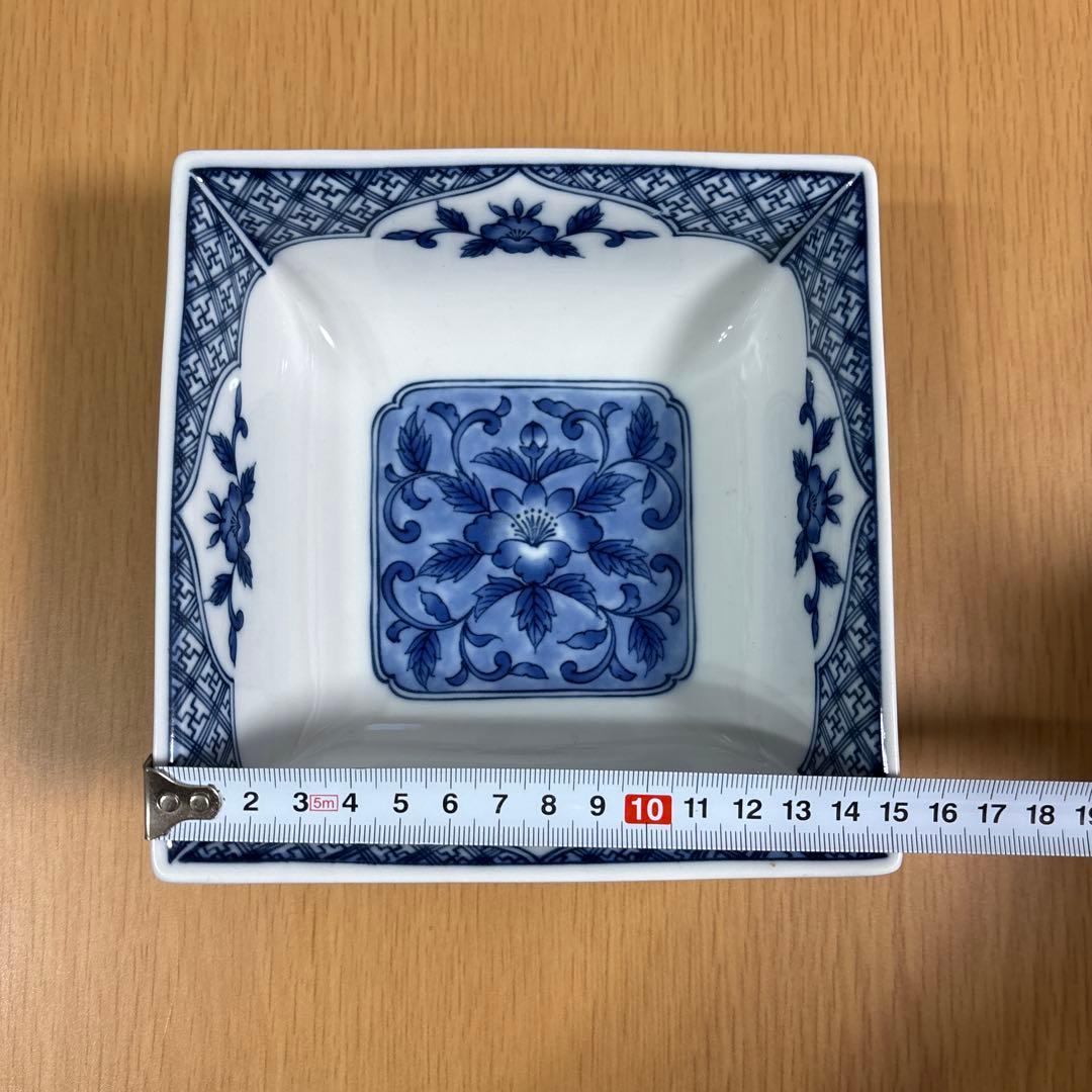 花柄デザイン 角鉢 2点セット西是西胡 庫山窯 - メルカリ