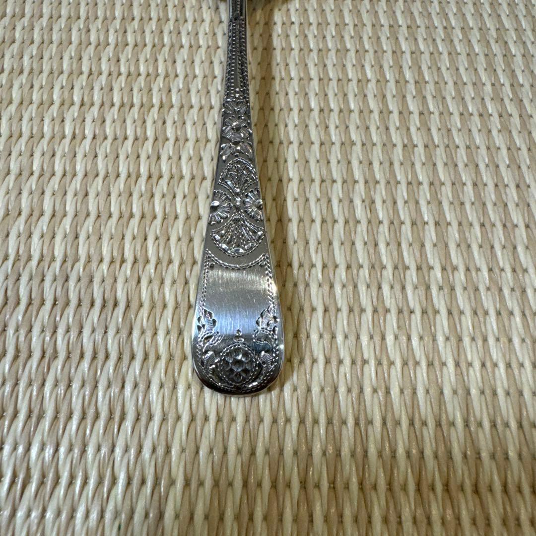 スターリングシルバー英国製　925/1000 純銀スプーン