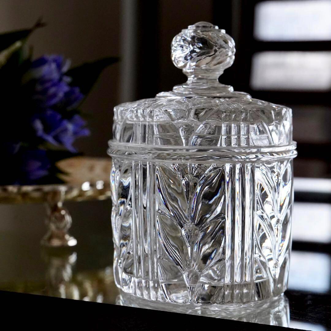 極希少サイズ★美品★オールドバカラ★BACCARAT★ローリエ★小物入れ★レア