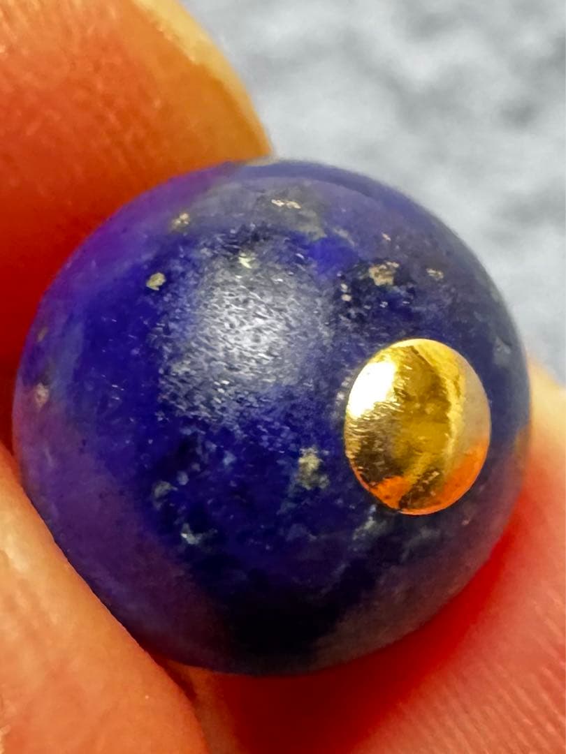 ラピスラズリ 球形ペンダント 手作り
