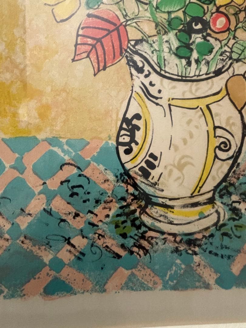 リトグラフ】アイズピリ Paul AIZPIR 花 ブーケ 花瓶 - メルカリ