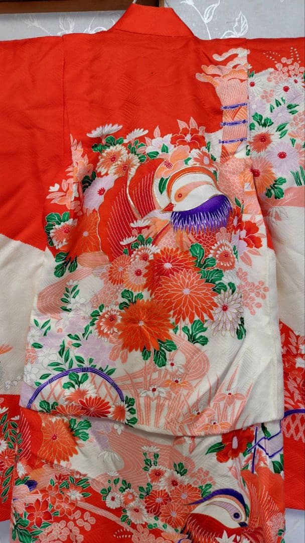 RK396アンティーク子供着物着丈75センチ裄丈40センチ