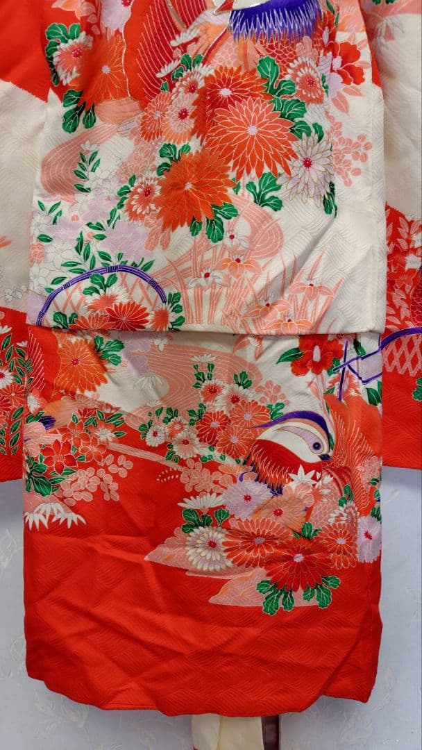 RK396アンティーク子供着物着丈75センチ裄丈40センチ