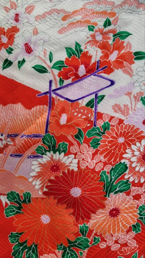 RK396アンティーク子供着物着丈75センチ裄丈40センチ