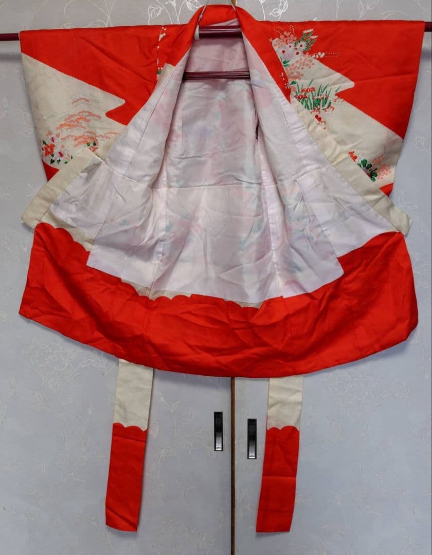 RK396アンティーク子供着物着丈75センチ裄丈40センチ