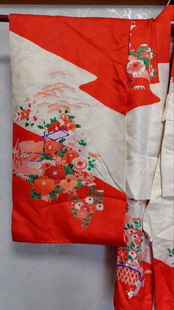 RK396アンティーク子供着物着丈75センチ裄丈40センチ