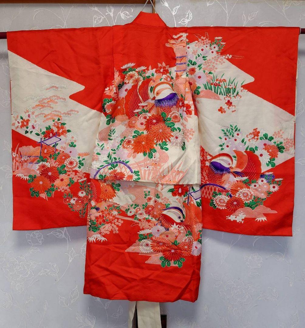 RK396アンティーク子供着物着丈75センチ裄丈40センチ