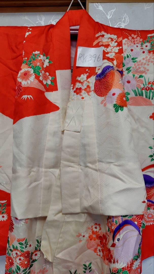 RK396アンティーク子供着物着丈75センチ裄丈40センチ