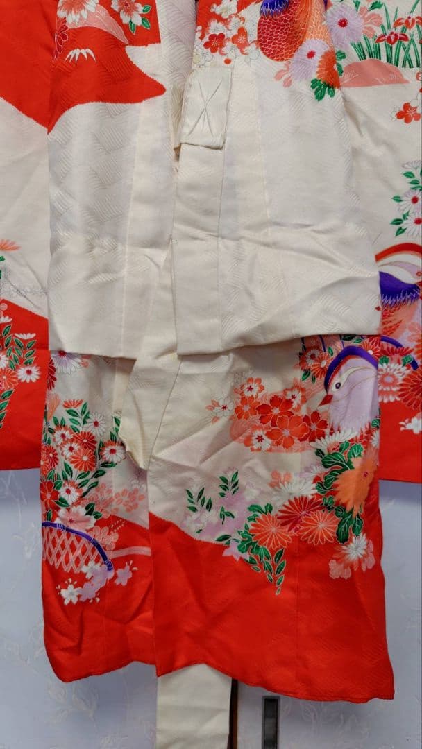 RK396アンティーク子供着物着丈75センチ裄丈40センチ