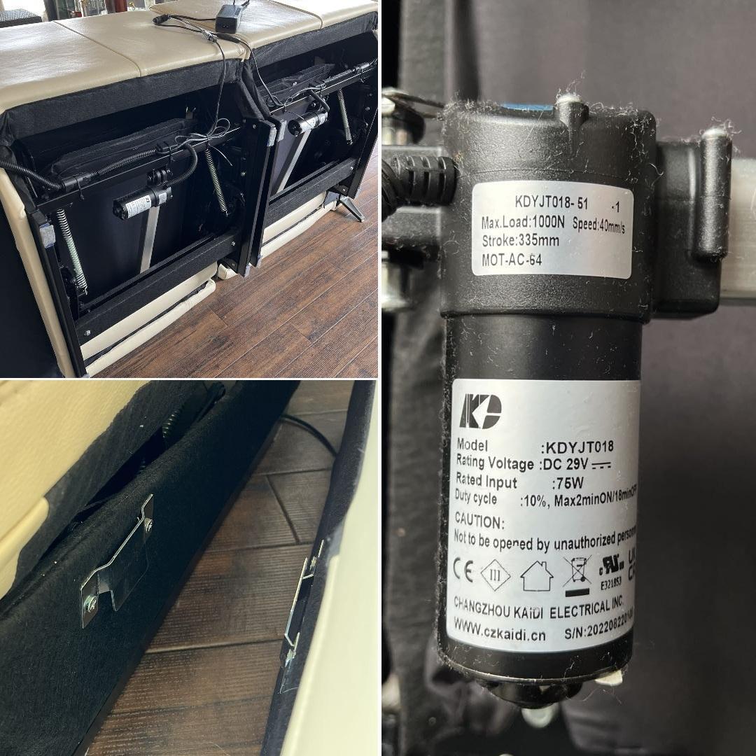 k073 くつろぎの電動リクライニングソファ 2人掛け 左右セット アイボリー