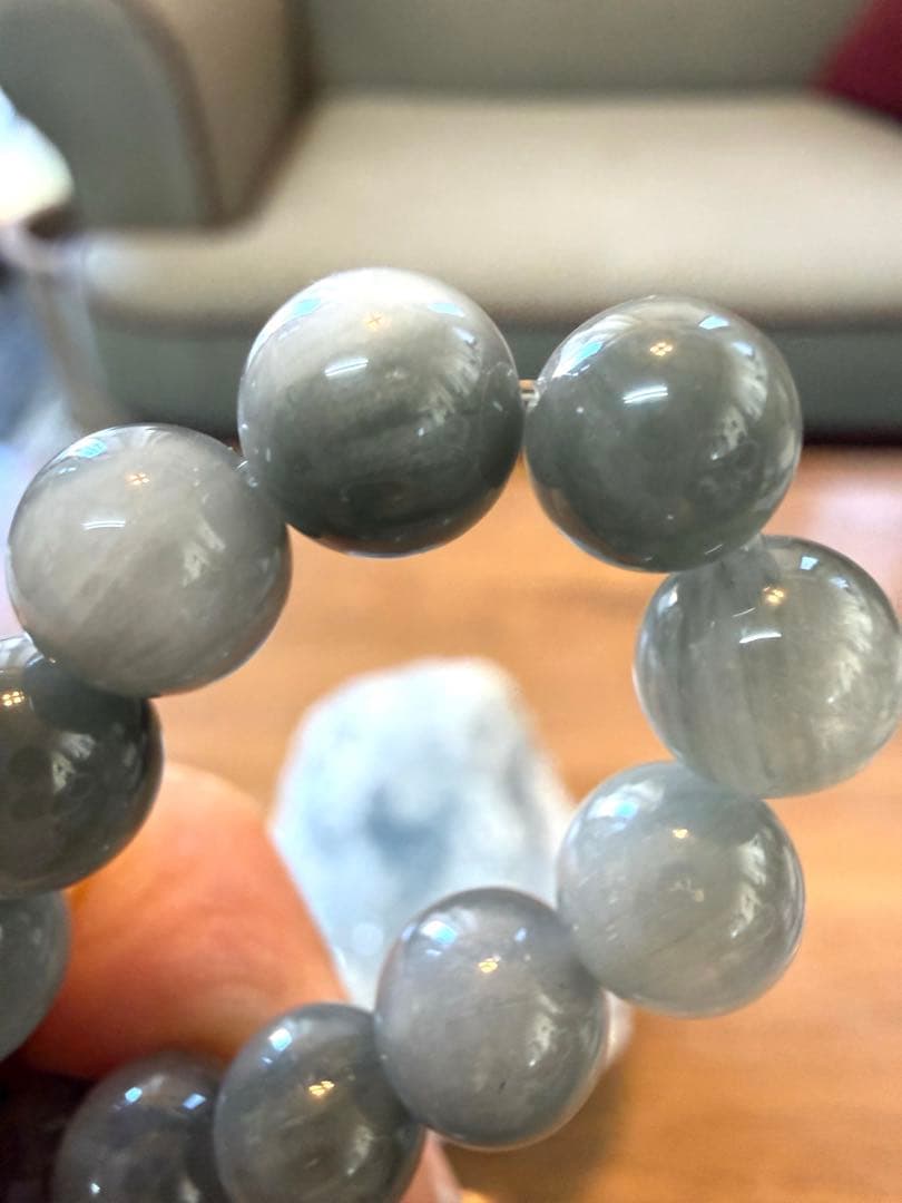 天然石✧希少アミアンサスインクルージョン￼クォーツブレスレット