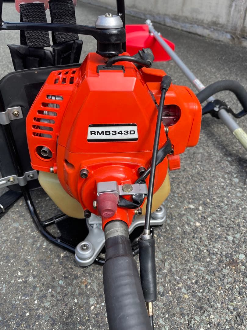 本格プロ仕様‼️完全整備‼️共立 RMB343Dエンジン刈払機 背負式 大排気量‼️