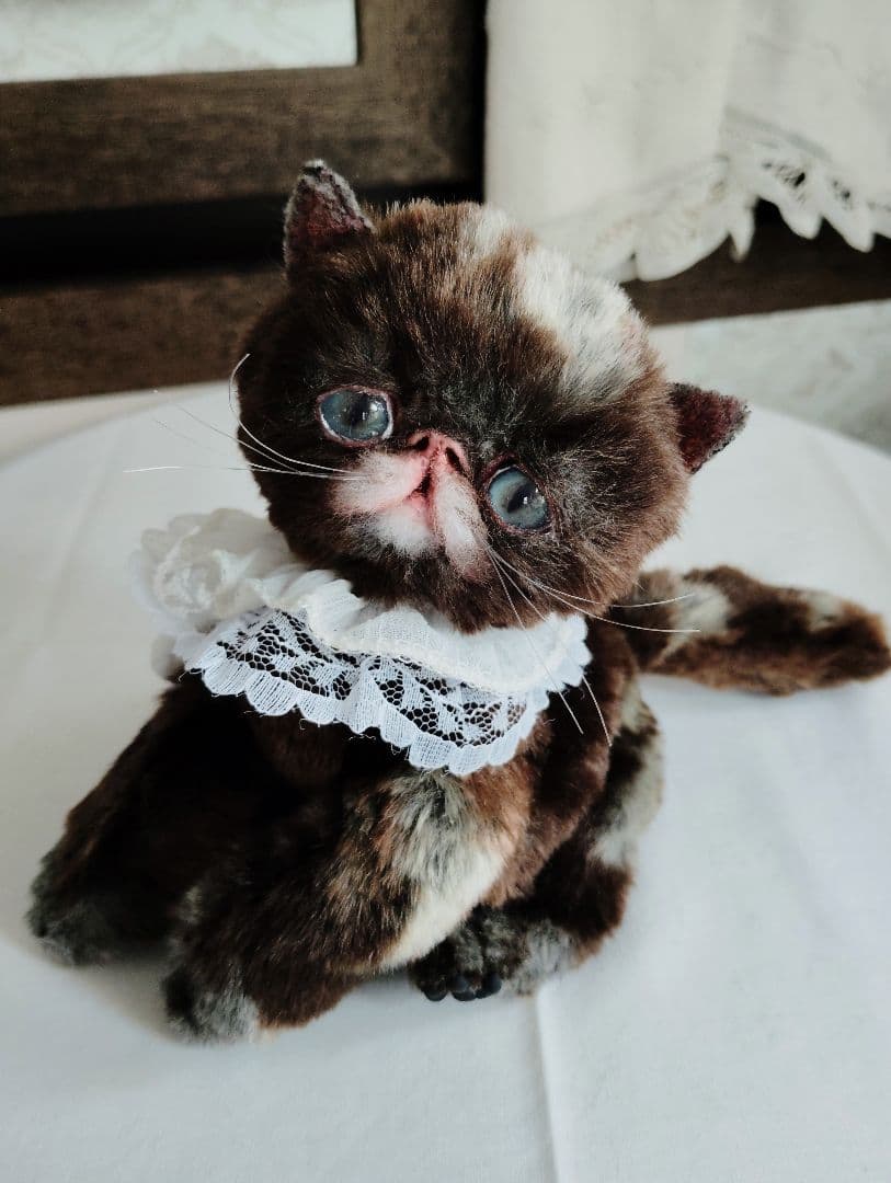 ラスト♡高級配色ファー♡エキゾチック子猫ちゃん♡アートドール♡ぬいぐるみ♡