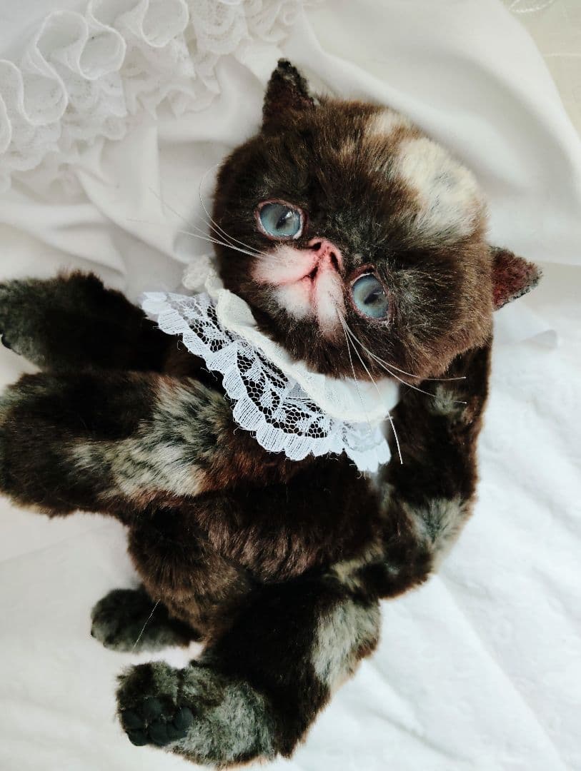 ラスト♡高級配色ファー♡エキゾチック子猫ちゃん♡アートドール♡ぬいぐるみ♡