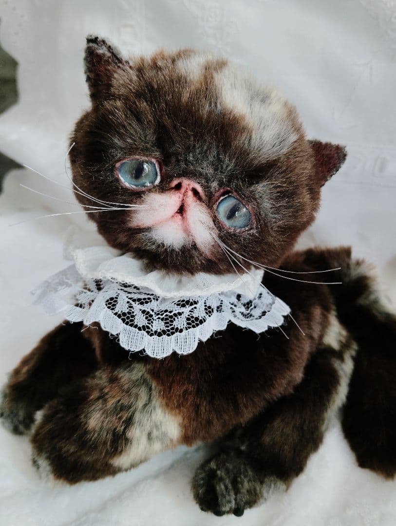 ラスト♡高級配色ファー♡エキゾチック子猫ちゃん♡アートドール♡ぬいぐるみ♡