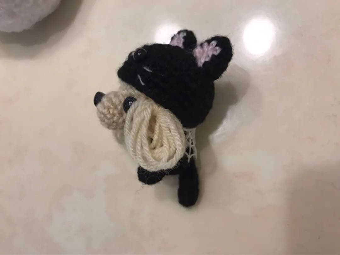 編みぐるみ♡ハロウィンバージョン♡トイプードル♡トイプー♡黒猫♡プレゼントにも♡