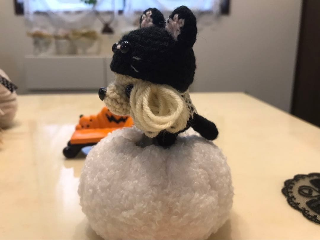 編みぐるみ♡ハロウィンバージョン♡トイプードル♡トイプー♡黒猫♡プレゼントにも♡