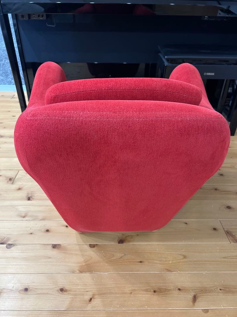 美品✨無印良品 IDÉE ラウンジチェア 赤 都内引き取り限定