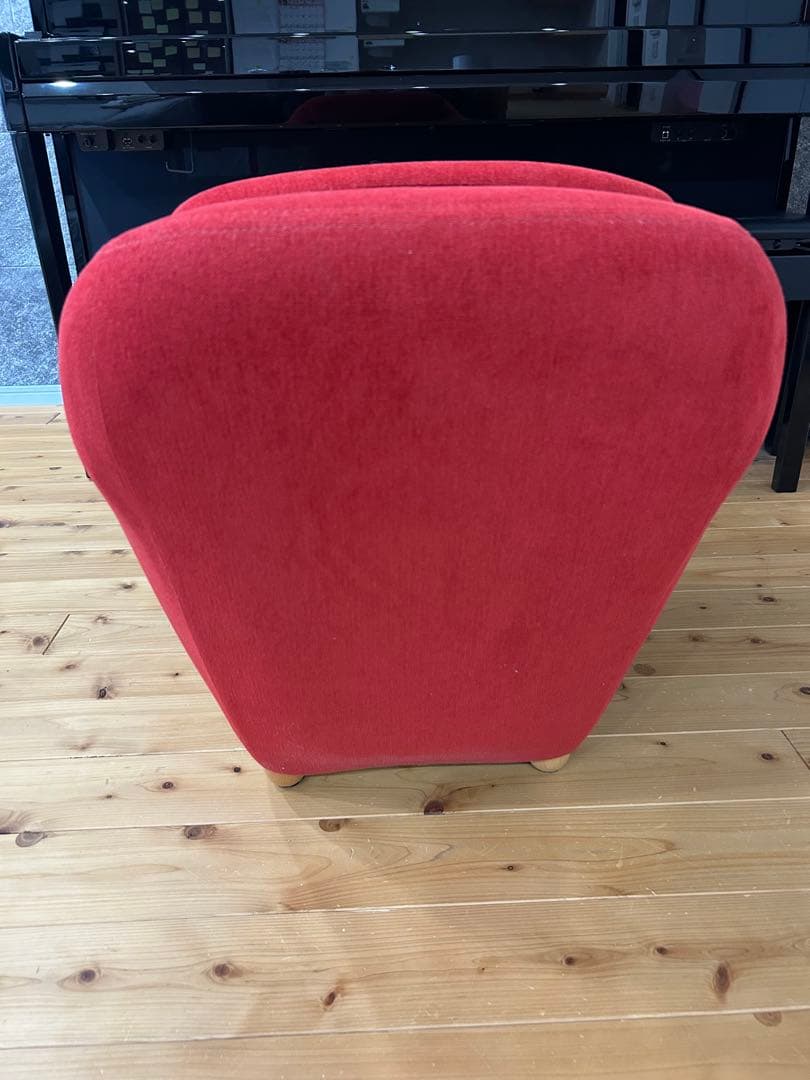 美品✨無印良品 IDÉE ラウンジチェア 赤 都内引き取り限定