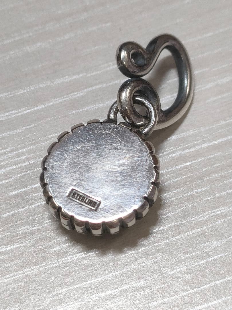 モレンシ鉱山ターコイズ シルバー925製ナバホスタイルペンダント