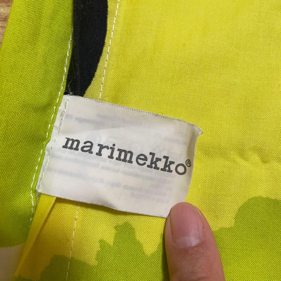 マリメッコ Unikko 掛け布団カバー　シングル　黄色　デュべカバー