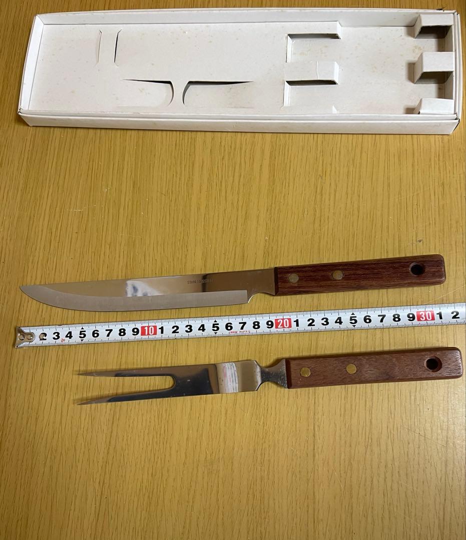 ステンレス中華鍋・ステンレス天ぷら鍋・鍋・ナイフ・フォーク　BBQセット