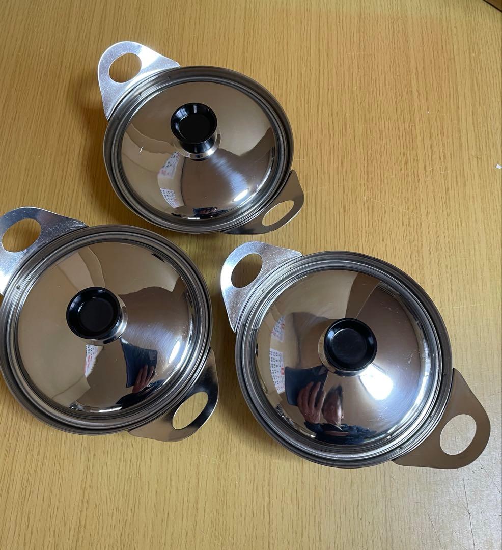 ステンレス中華鍋・ステンレス天ぷら鍋・鍋・ナイフ・フォーク　BBQセット