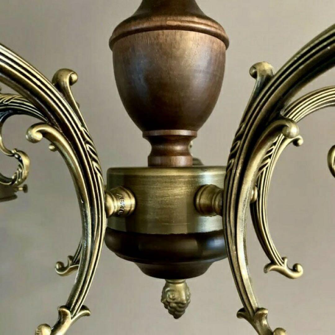 ５灯　パールシーリングライト　日本製　ヴィンテージ風照明　レトロ照明