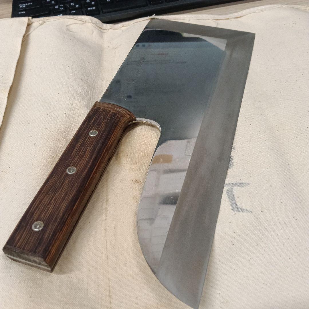 そば・麺切り包丁 合羽橋 木製ハンドル 鍔屋 上128 - メルカリ