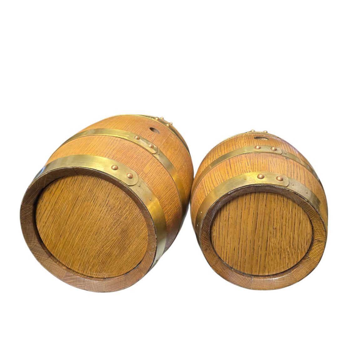 酒樽 木製 ノベルティー BOURBON EXPRESS 酒デキャンタ2個set