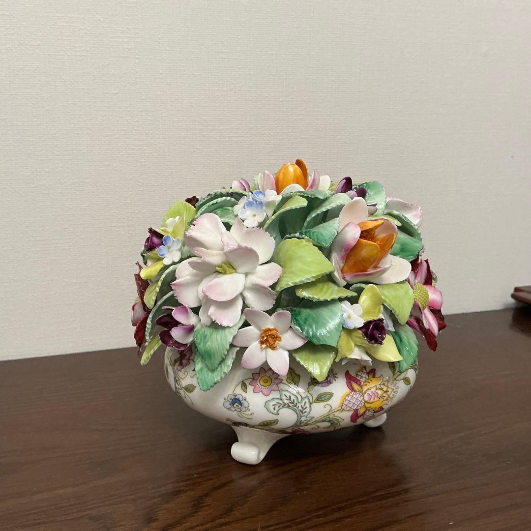 ミントン　 陶器の花　　￼￼