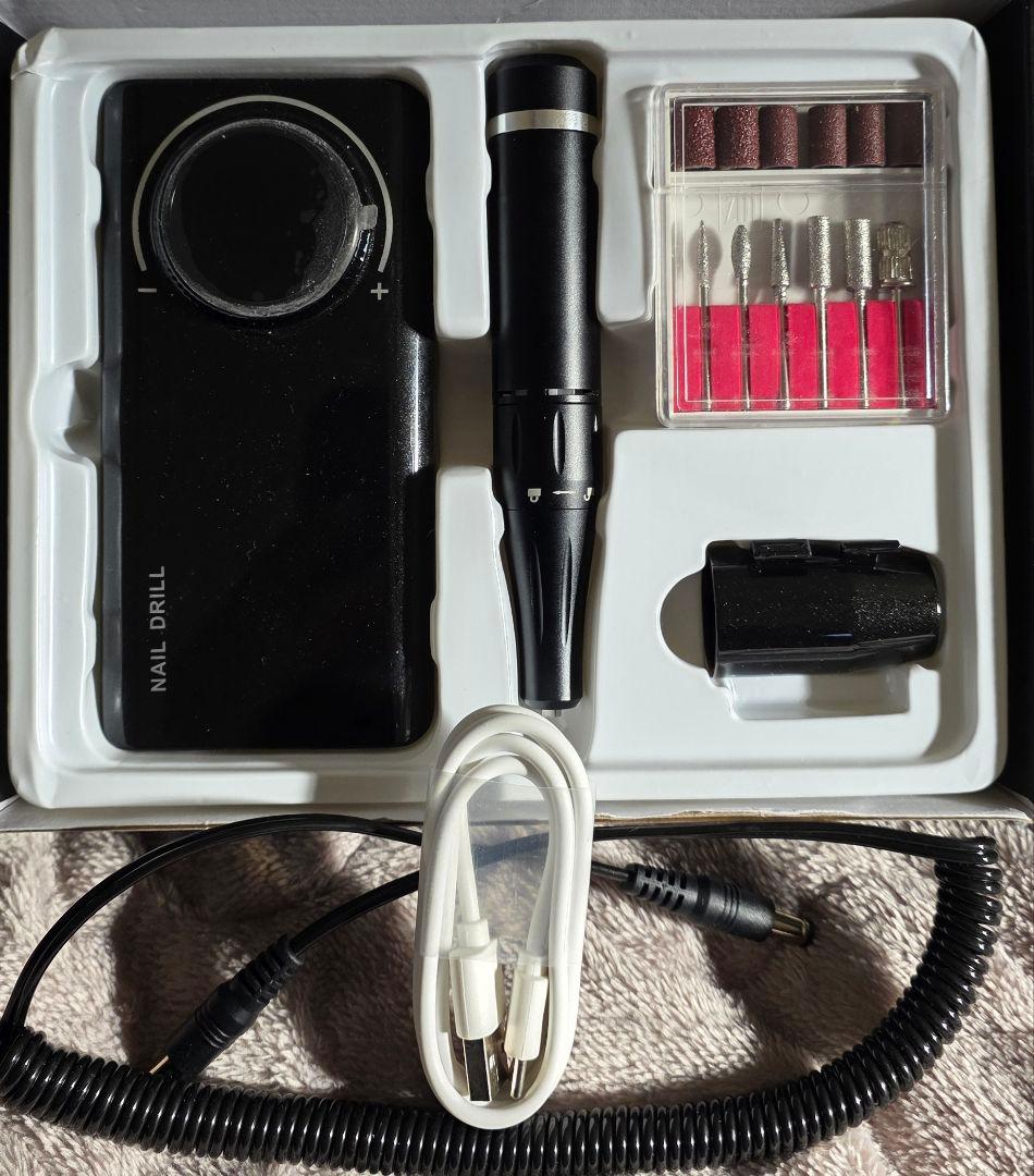 【美品】1回使用‼️充電式ポータブルネイルドリルマシン