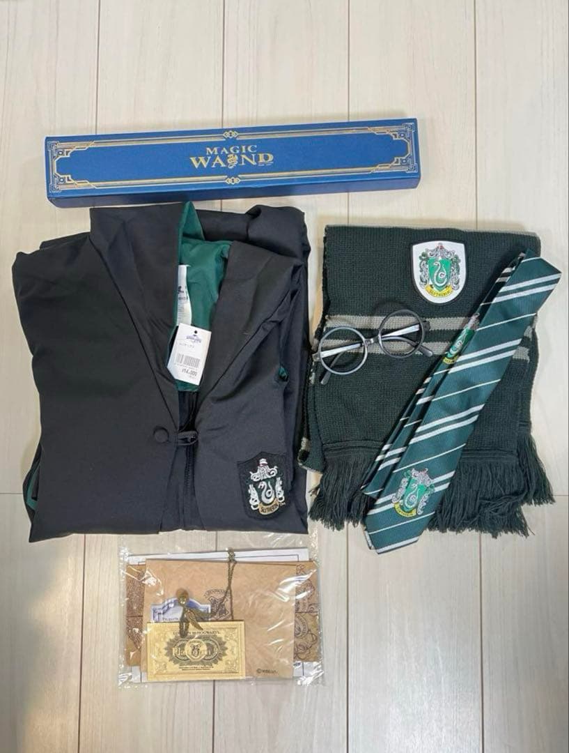 タグ付き】ハリー・ポッター スリザリン ローブ マフラー ネクタイ