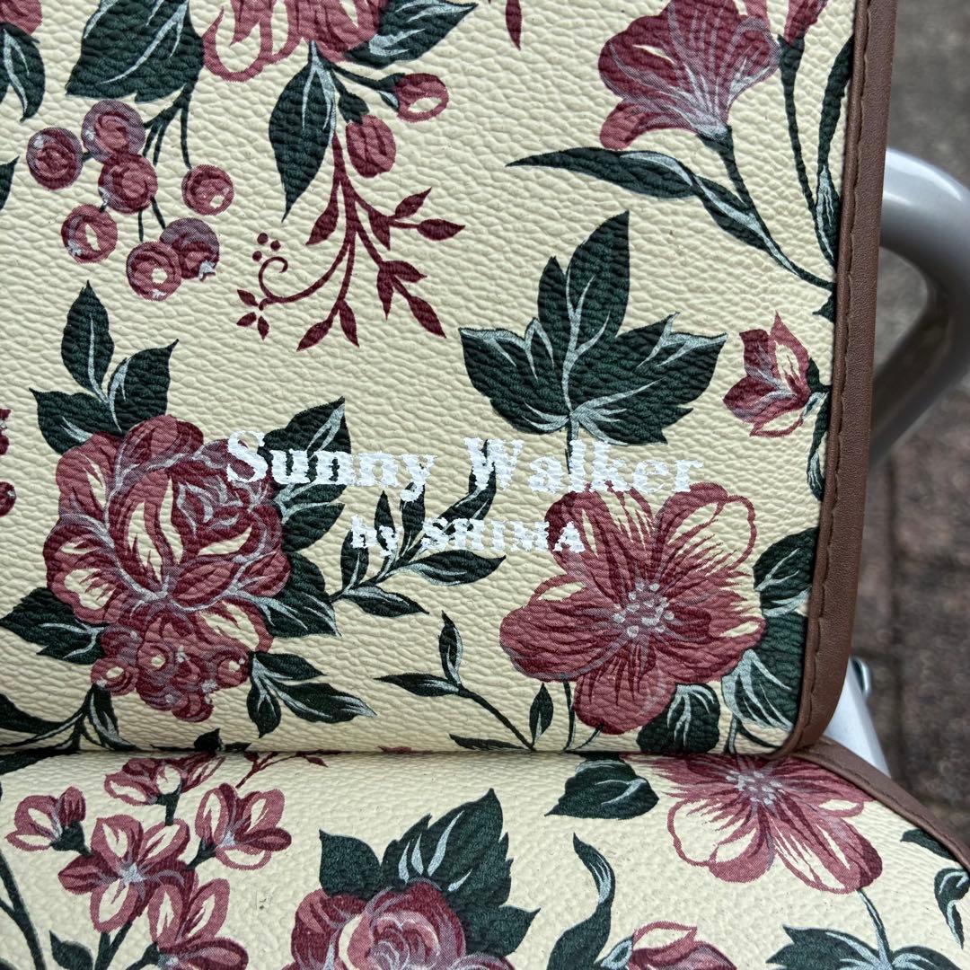 新品　島製作所　サニーウォーカー　シルバーカー　歩行器　折りたたみ式　傘立て