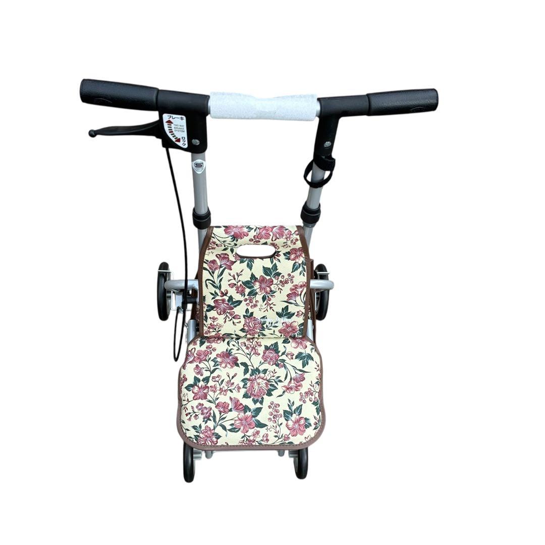 新品　島製作所　サニーウォーカー　シルバーカー　歩行器　折りたたみ式　傘立て