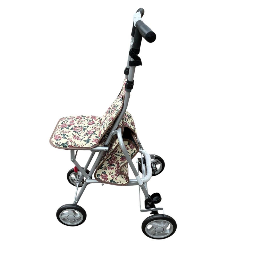 新品　島製作所　サニーウォーカー　シルバーカー　歩行器　折りたたみ式　傘立て